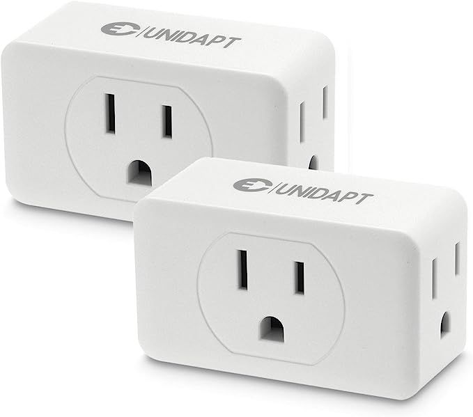 Unidapt 3 Outlet Multi Plug Wall Adapter, Multiple Outlet Splitter, Extender Grounded Wall Tap Po... | Amazon (US)