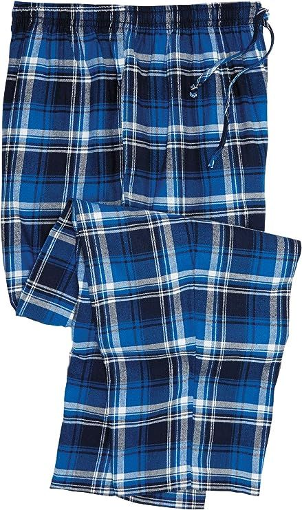 KingSize Men's Big & Tall Flannel Plaid Pajama Pants Pajama Bottoms | Amazon (US)