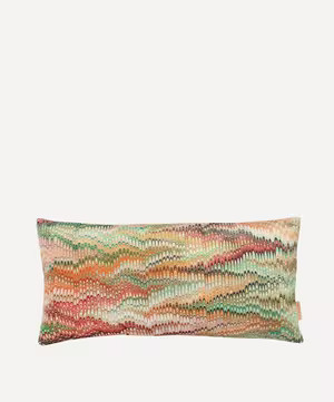 Multi Plumes Velvet Oblong Cushion | Liberty London (UK)