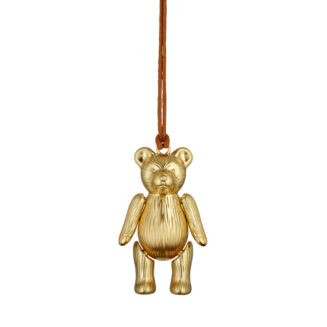Christmas Teddy Gold Tone Ornament | Bloomingdale's (US)