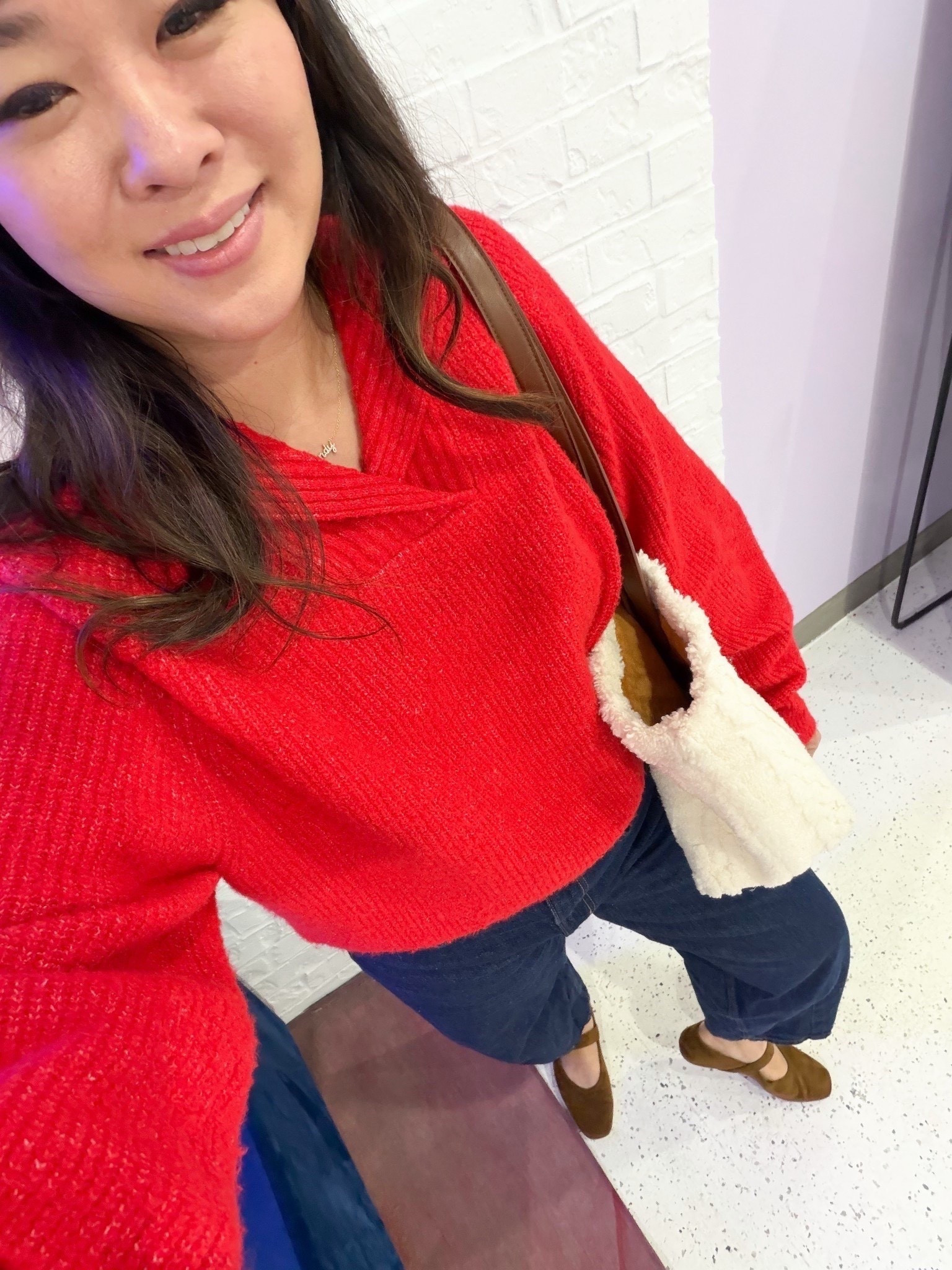 Winter ootd
Sweater: Large
Barrel Jeans: 8

valentines day sweater, red sweater, valentines day look, v day ootd, winter outfit, sweater, trendy outfit, women’s fashion, mom style, mary jane flats, barrel jeans, ootd 

#LTKSeasonal #LTKootd