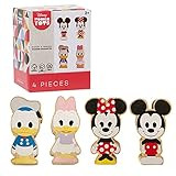 Disney Wooden Toys 4-Piece Figure Set with Mickey Mouse, Minnie Mouse, Daisy Duck, and Donald Duc... | Amazon (US)