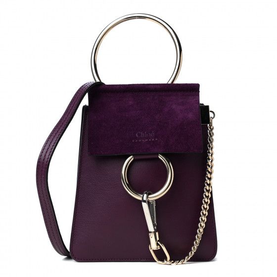 CHLOE

Suede Calfskin Mini Faye Bracelet Bag Nightfall Purple | Fashionphile