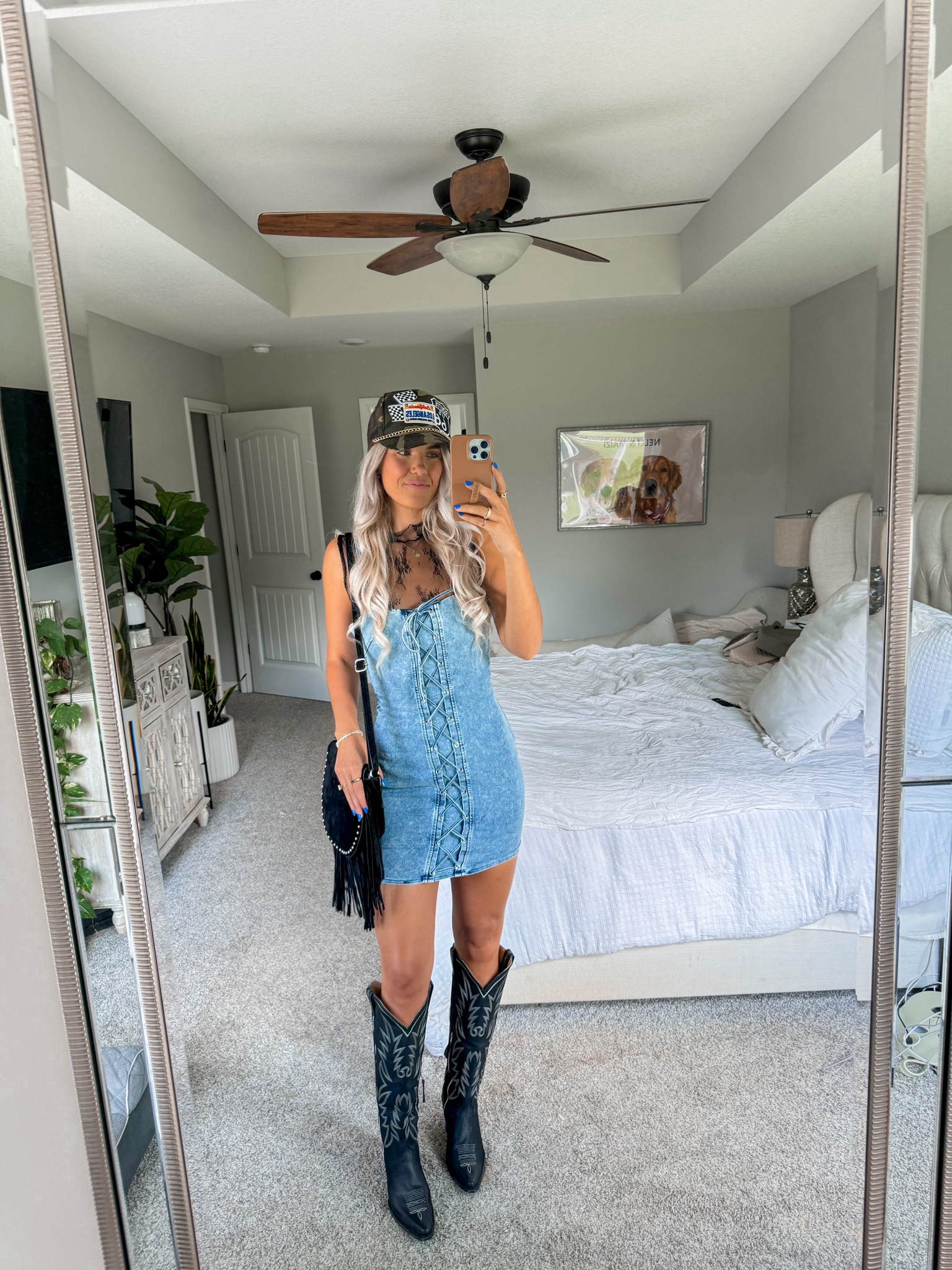 dress is ivy and olive (code KIRA) can dm me on instagram too for link 🩵🩵inking boots, hat, lace top and similar purse 


country concert outfit 
cowgirl chic 
rodeo 
western


#LTKStyleTip #LTKShoeCrush #LTKFindsUnder50