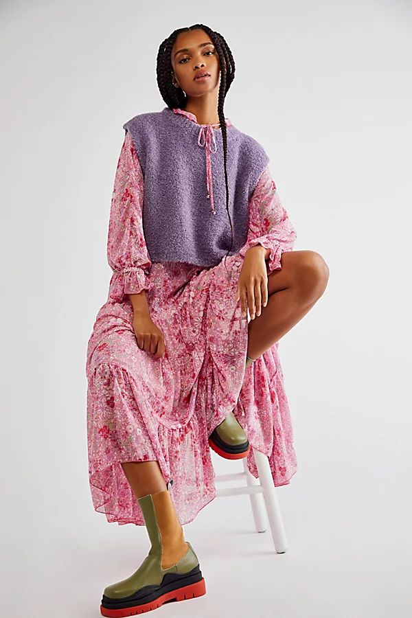 Feeling Groovy Maxi Dress by Free People, Summertime Pink, M | Free People (Global - UK&FR Excluded)