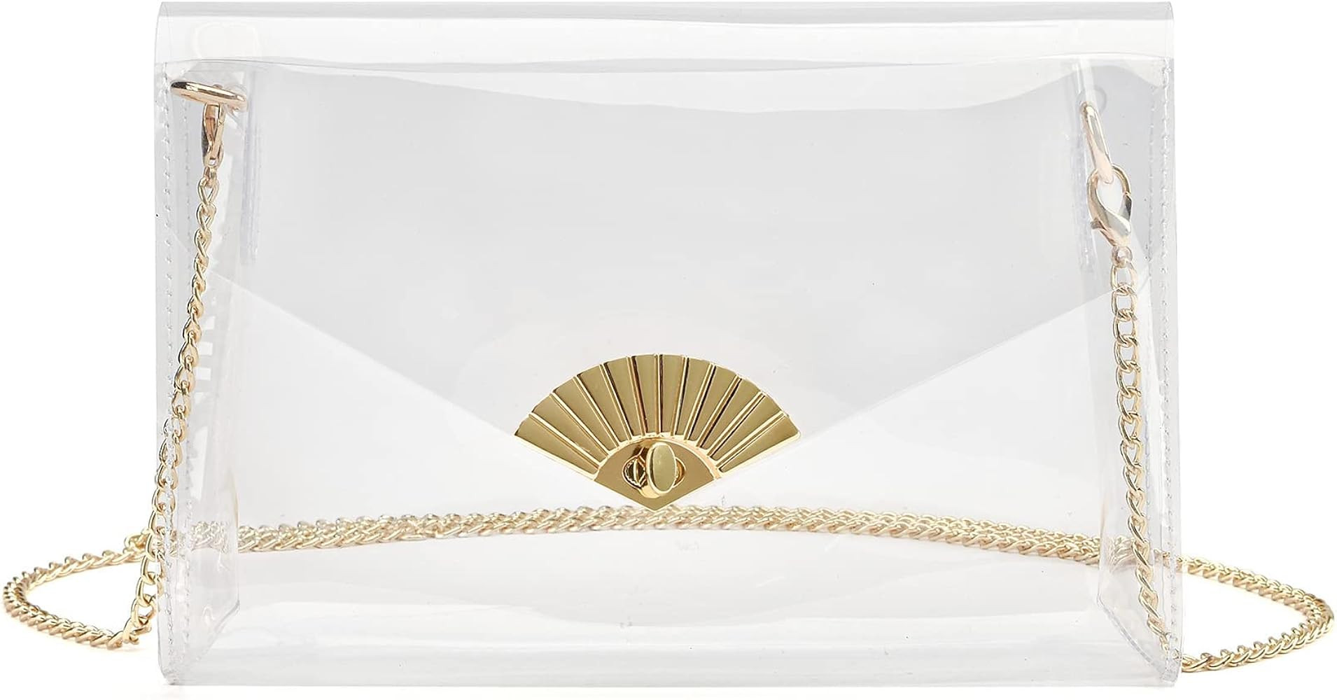 Clear Bag Stadium Approved,Clear Purses for Women Stadium Clear Crossbody Bag Cute for Sport Even... | Amazon (US)