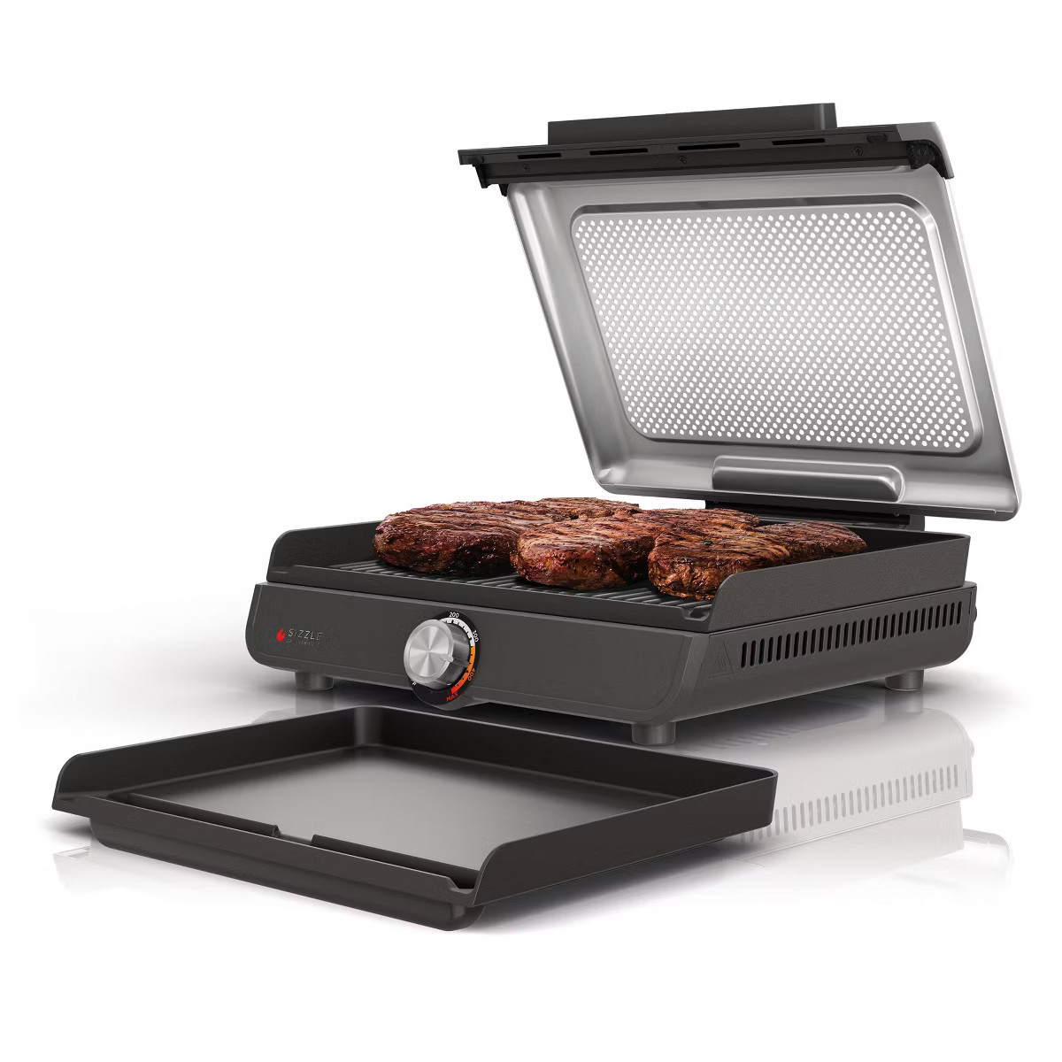 Ninja Sizzle Indoor Grill & Griddle with Interchangeable Plates Gray | Target