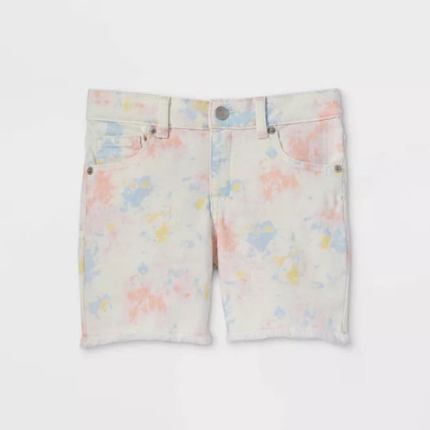 Girls' High-Rise Tie-Dye Cutoff Jean Shorts - Cat & Jack™ | Target