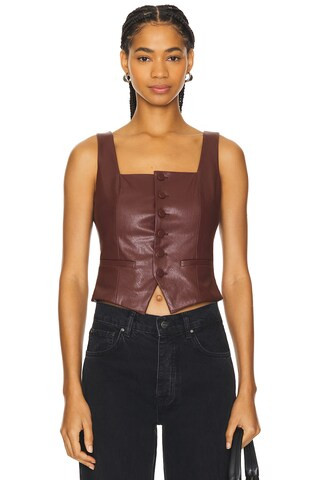 PAIGE Irene Top in Rum Raisin from Revolve.com | Revolve Clothing (Global)