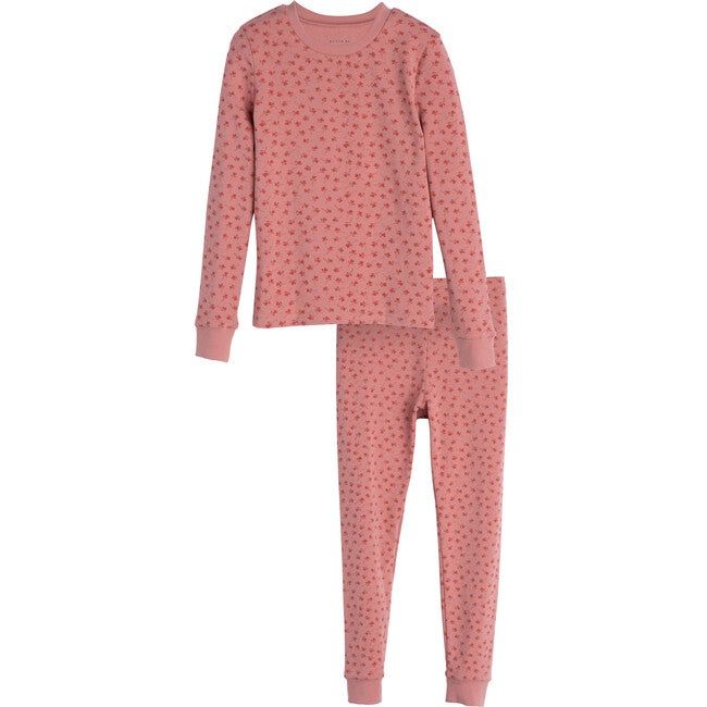 Taylor Long Sleeve Valentines Pajamas, Ditsy Hearts | Maisonette