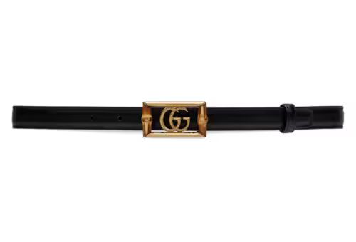 Belt with Double G buckle and bamboo | Gucci (US)