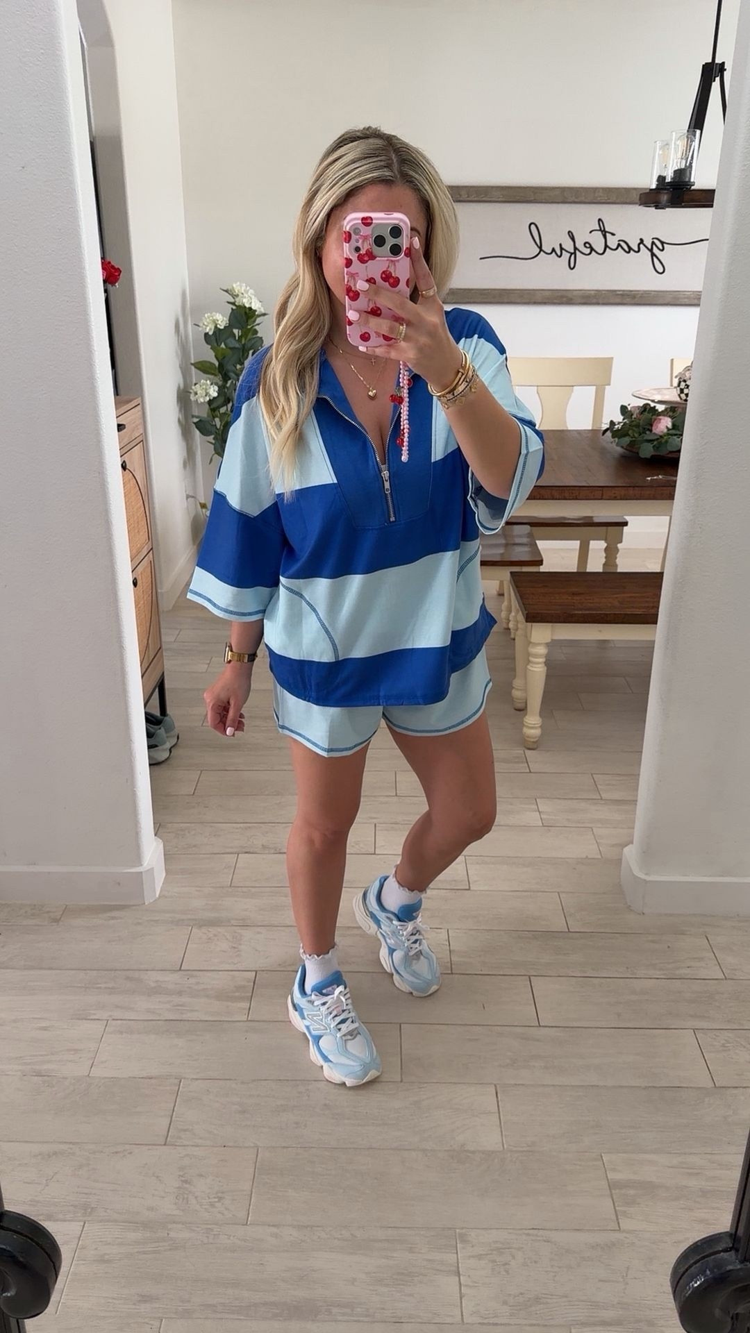 Spring outfit
OOTD 
Matching set small
New balance  tts

#LTKootd