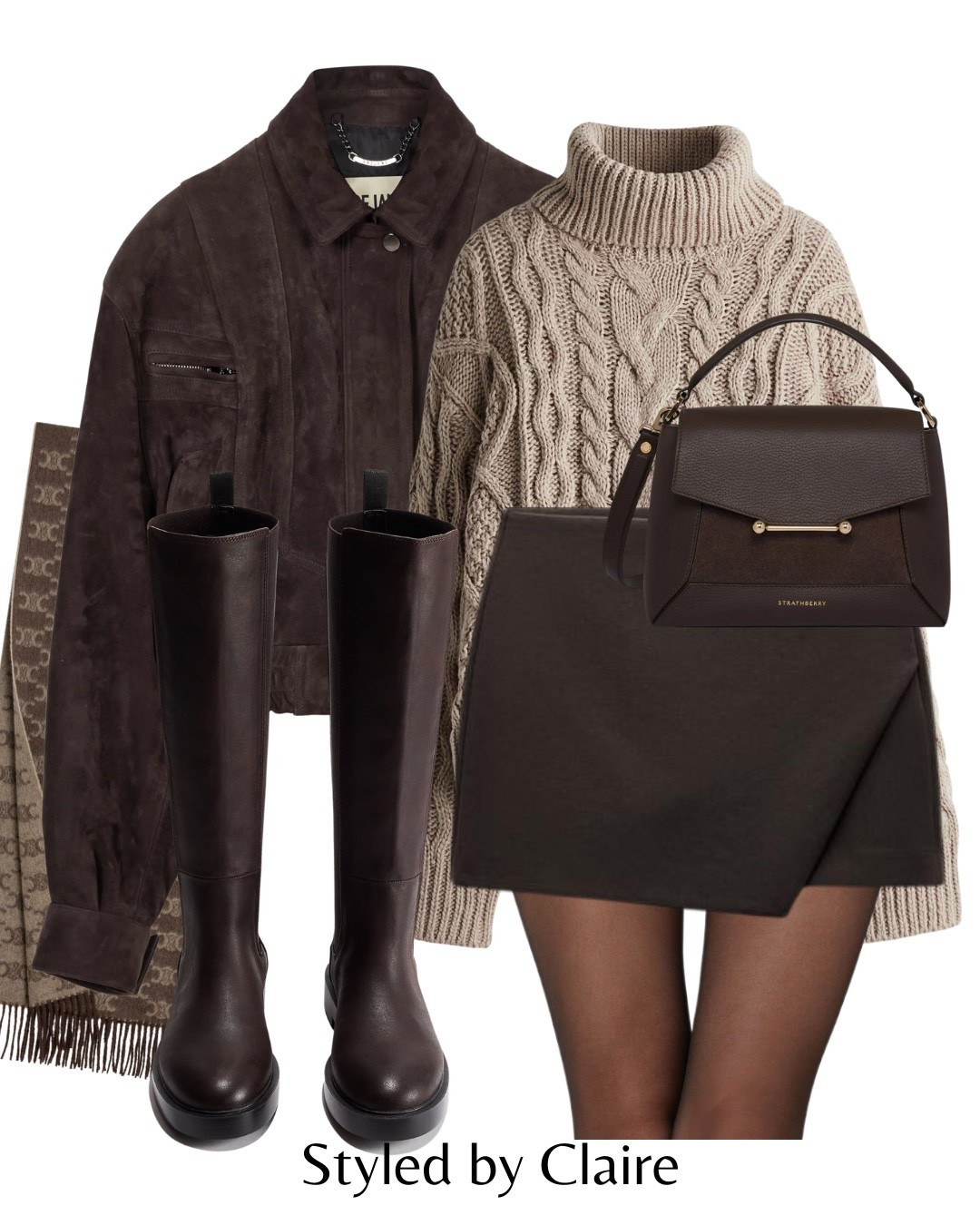 Styling DREJANI❤️‍🔥
Use code FIRST10 for discount sitewide at Drejani.com / Cavaliere Bomber
Tags: real suede leather jacket bomber cropped shoulder pads cinched waist zip cable knit jumper asos aritzia mini skirt skort slit knee high boots chocolate brown Celine scarf strathberry bag fashion autumn winter inspo outfit ideas chic women’s style capsule wardrobe statement style Parisian Barcelona nyc London everyday city break 