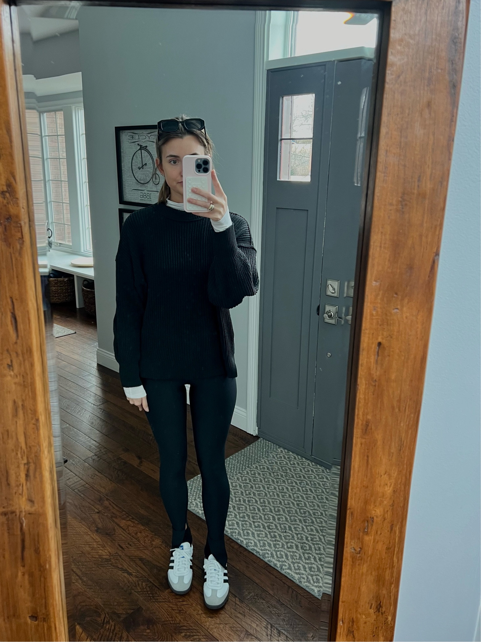 Comfy work from home fit 🖤

#LTKsalealert #LTKfitness #LTKworkwear