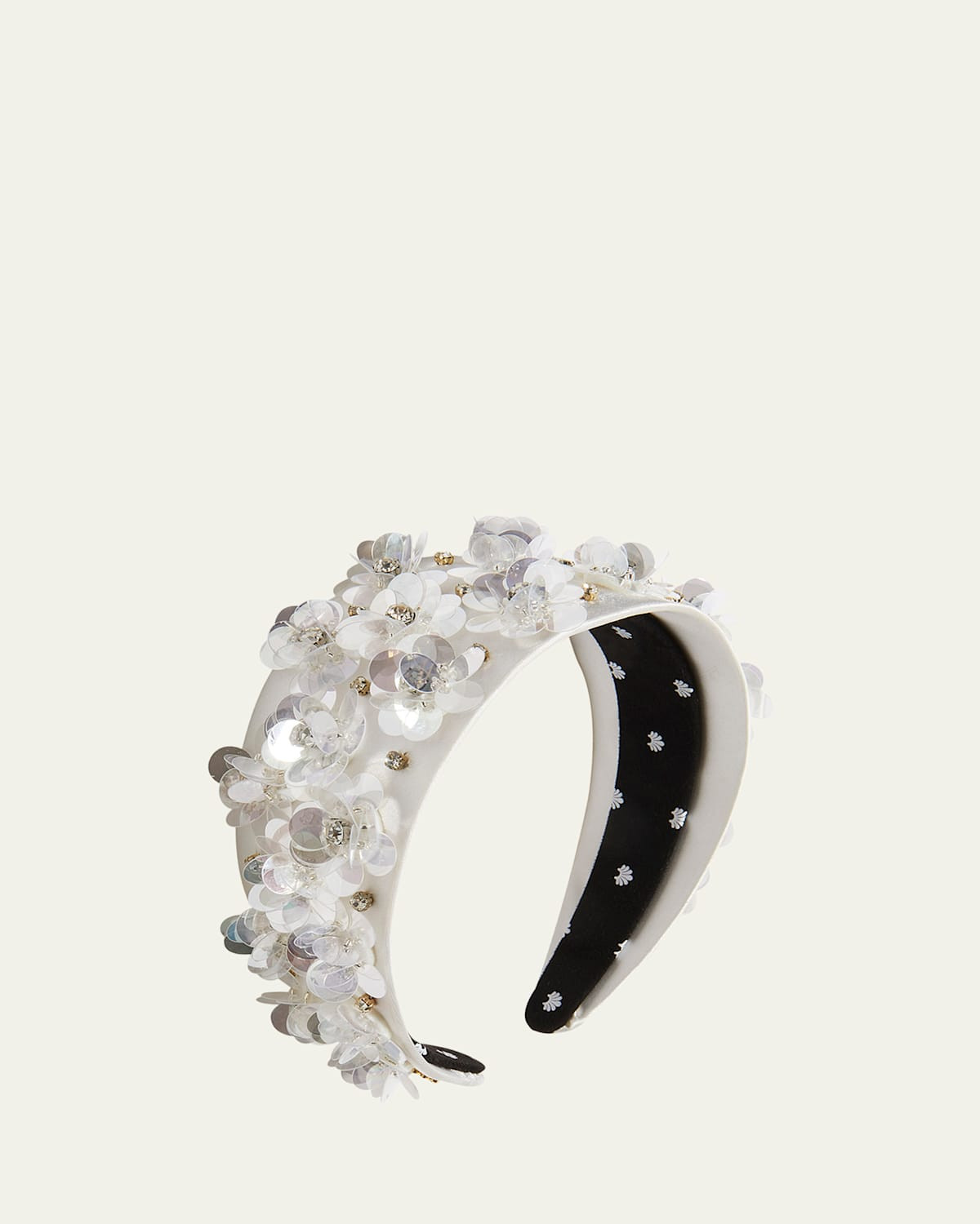 Brigitte Floral Wide Headband | Bergdorf Goodman