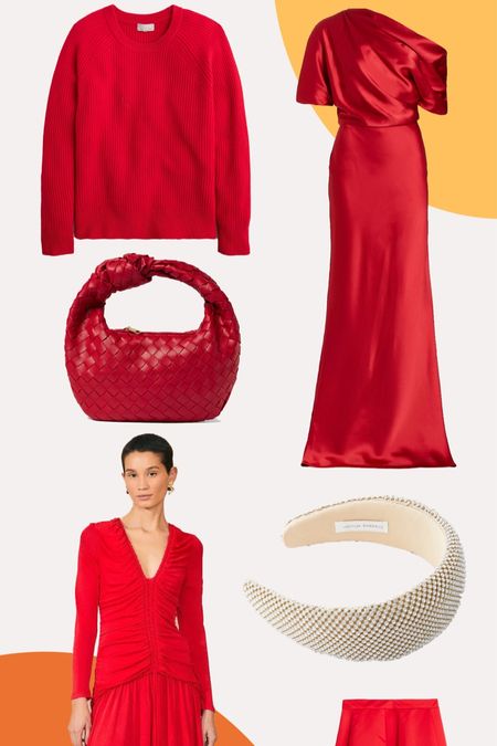 Holiday outfits: red & super festive edition! Want to sport some cherry red or diamanté styles this holiday season? How perfect is this sweater, these holiday dresses, skirt, headband and bag?! ❤️

#LTKSeasonal #LTKHoliday #LTKGiftGuide
