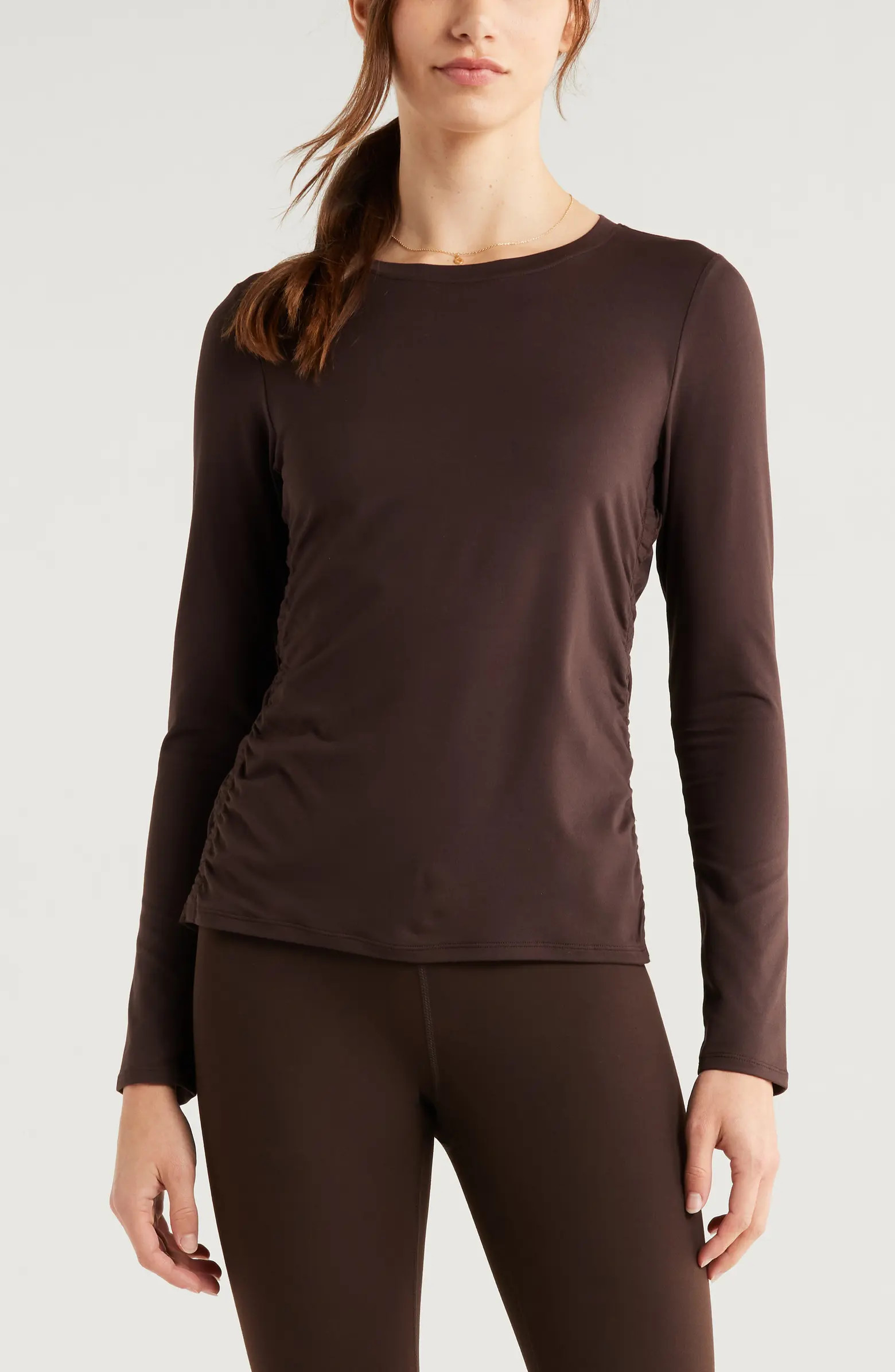 Ruched Long Sleeve T-Shirt | Nordstrom