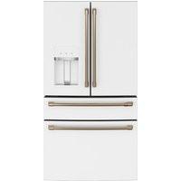 Cafe CAFÉ™ ENERGY STAR 22.3 Cu. Ft. Smart Counter-Depth 4-Door Refrigerator in Matte White size 69.875 H x 35.625 W x 31.25 D | CXE22DP4PW2 | Cafe Appliances (US)