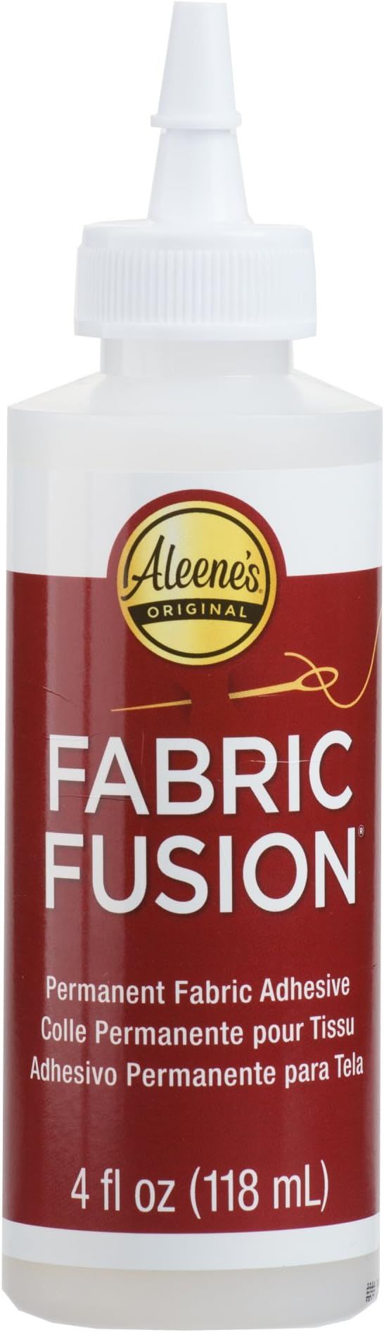 Aleene's 23473 Fabric Fusion Permanent Fabric Adhesive ,Clear,4oz | Amazon (US)