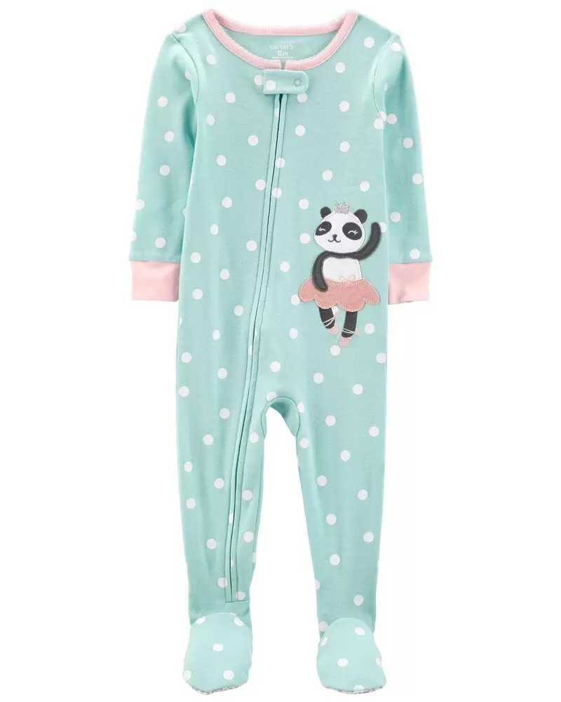 1-Piece Ballet Panda 100% Snug Fit Cotton Footie PJs | Carter's