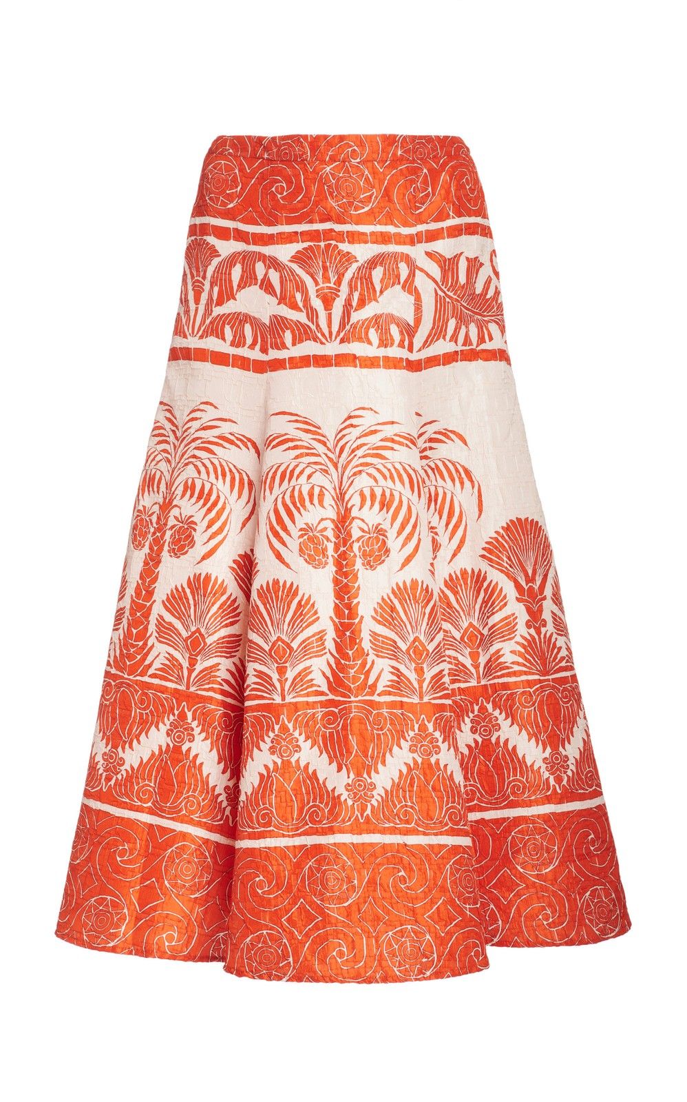 The Palm To Nadube Printed Silk-Blend Skirt by Johanna Ortiz | Moda Operandi | Moda Operandi Global