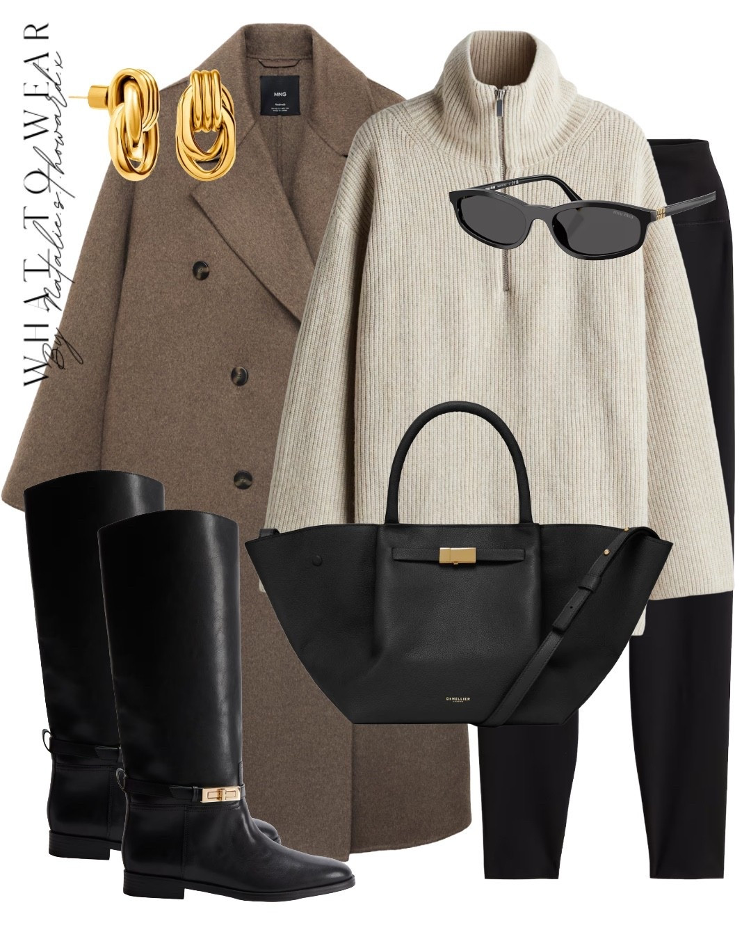 Leggings , knee high boots, a long line knit and a tailored coat is such a nice combo. Put together but super comfy and casual. You could layer this up with scarf , hat , long sleeve top etc as it gets colder too x

#LTKautumn #LTKstyletip #LTKuk