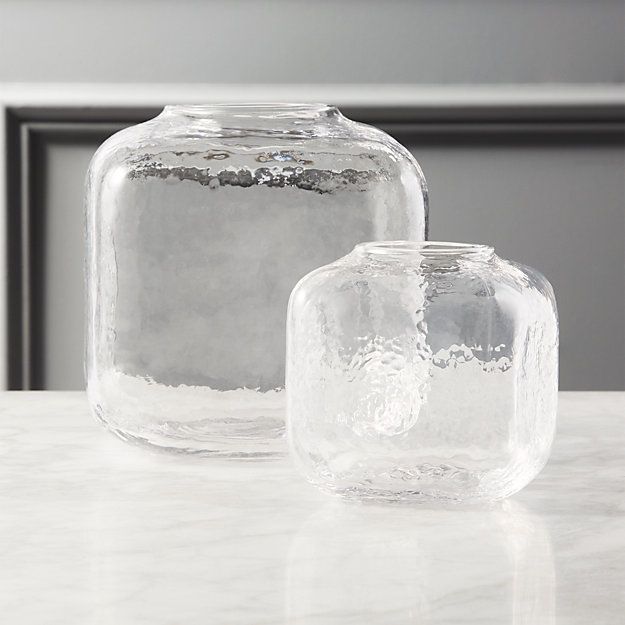 Ripley Glass Cube Vases | CB2