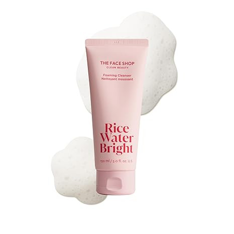 The Face Shop Rice Water Bright Foaming Facial Cleanser with Ceramide, Gentle Face Wash for Hydra... | Amazon (US)