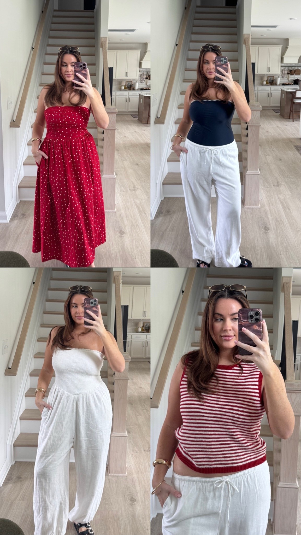 #AbercrombiePartner New Arrivals for all the fun warm weather and summer activities! Wearing a large in everything (tall jumpsuit & tall pants!) ♥️🐚⚓️ @abercrombie

#LTKootd #LTKTall