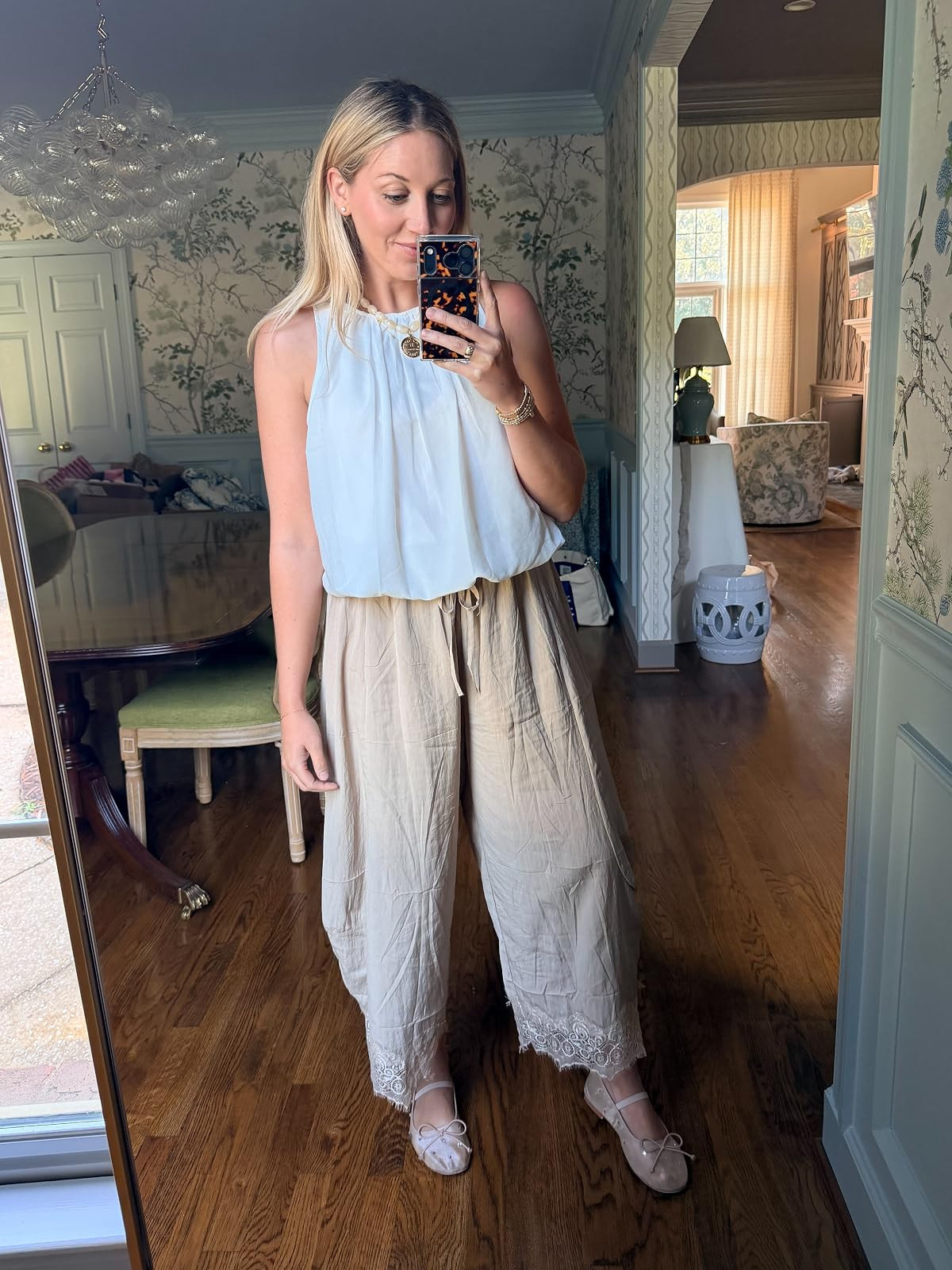 Comfy yet elevated! These barrel lace trim pants are a must have. Love it paired with this bubble tank. Wearing M in both 

#amazonfashion

#LTKgrwm #LTKootd #LTKmorningroutine