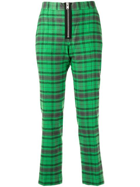 cropped plaid trousers | Farfetch (US)