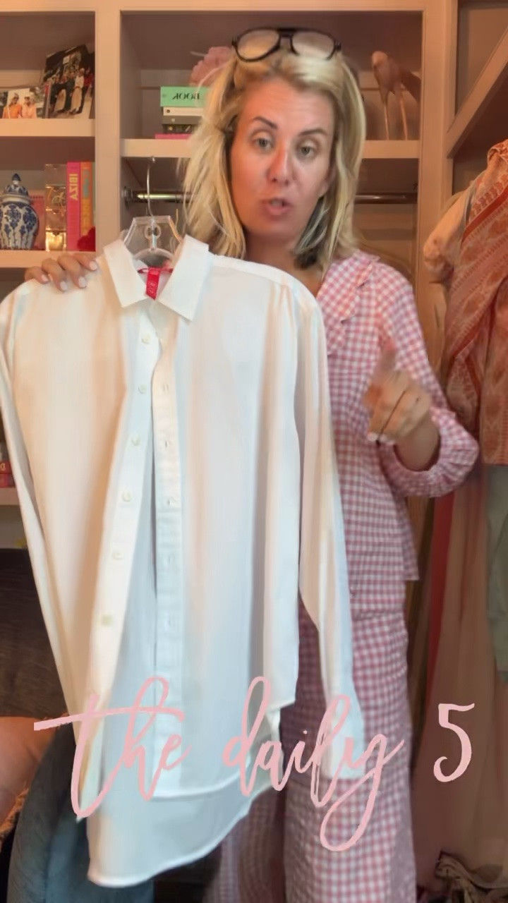 Daily 5…#2…Spanx Oversized White Button-Up Shirt! Yep, it’s that good girls. I’m in an xs.

#LTKdayinmylife