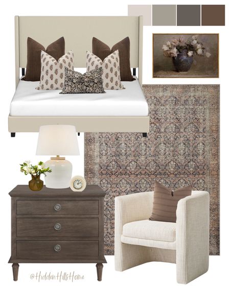 Bedroom mood board, bedroom design ideas, modern traditional bedroom inspo, master bedroom decor #bed

#LTKsalealert #LTKhome