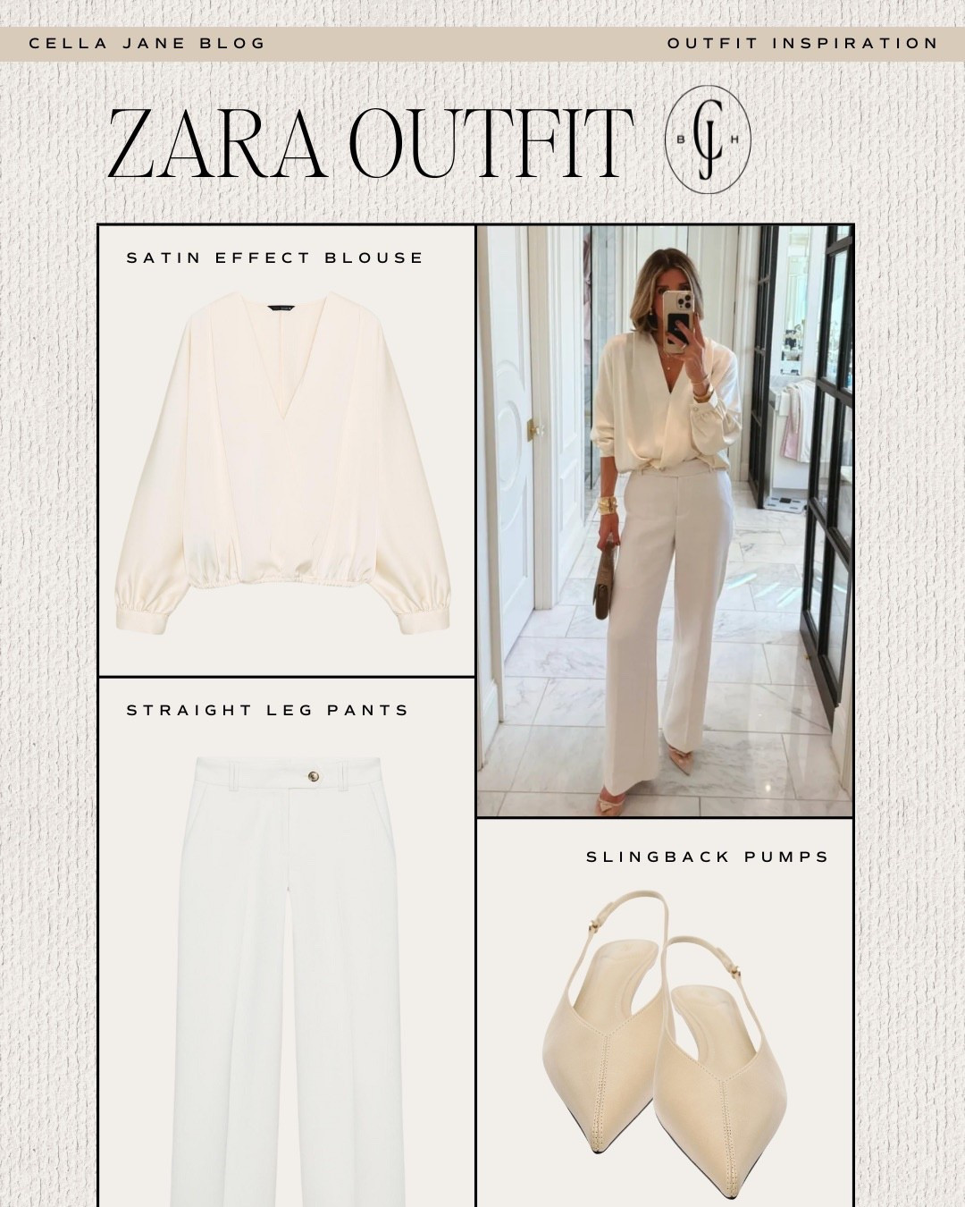 Zara outfit under $100. So impressed with these trousers and wrap top. 