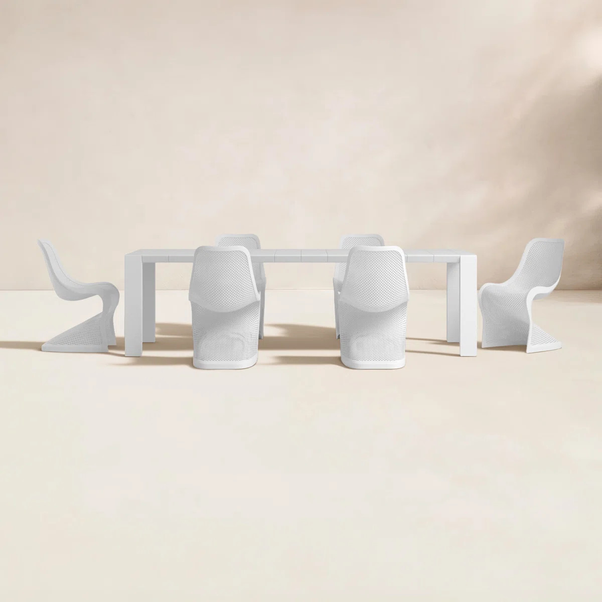 Farrah 6 - Person Patio Dining Set with Extendable Rectangular Table | Wayfair North America