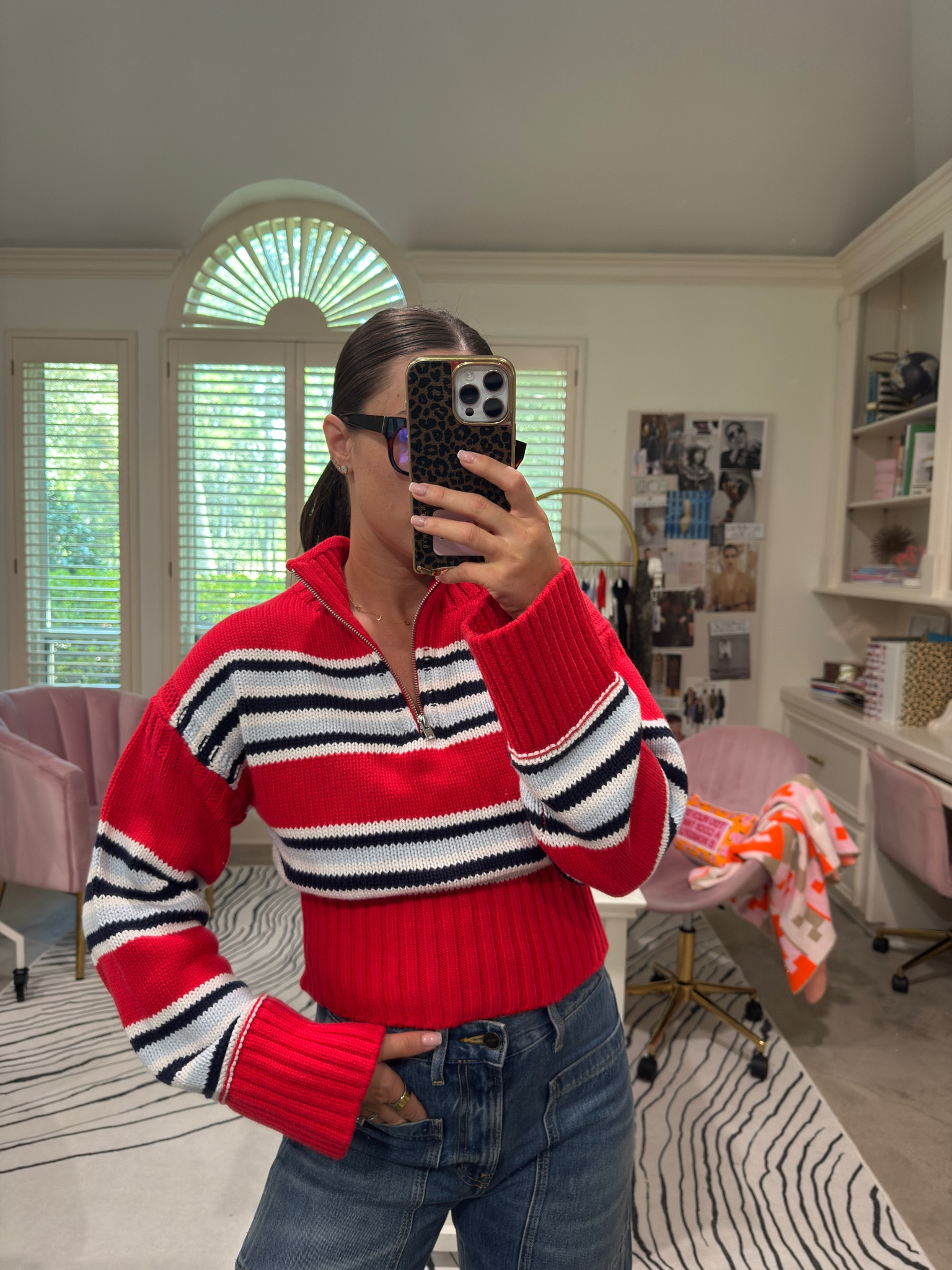 Buying fall pieces in August like Texas heat isn't currently trying to kill us. The J.Crew Tiny Rollneck is worth the delusion though — fitted, a little retro, layers under blazers and jackets like it was made for it. Grabbing mine now so it's not sold out by the time we actually need it. #LTKootd 

 