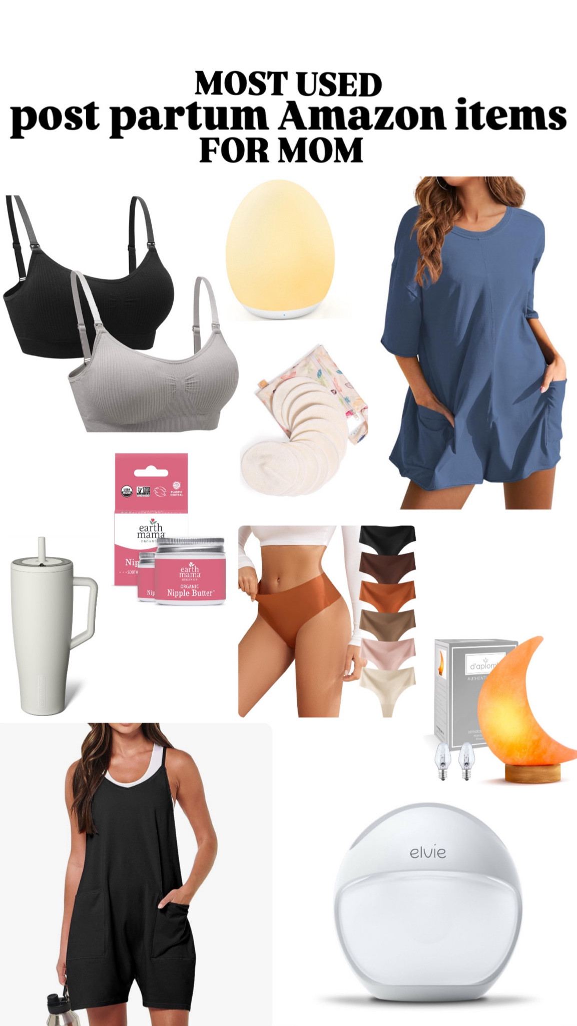 Postpartum must haves for mom! All from Amazon 🌟🩵 (I got a size medium in the outfits and underwear, large in the bras - for reference)

#LTKBump #LTKFindsUnder50 #LTKBaby