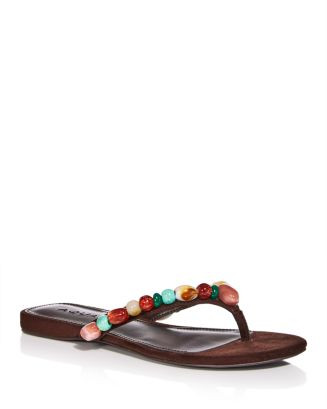 AQUA Women's Jules Embellished Thong Sandals - Exclusive | Bloomingdale's Shoes All Shoes | Bloomingdale's (AU)