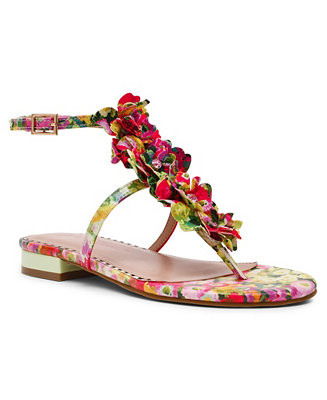Betsey Johnson Women's Kenedy Floral Gladiator Round Toe Sandals - Macy's | Macy's