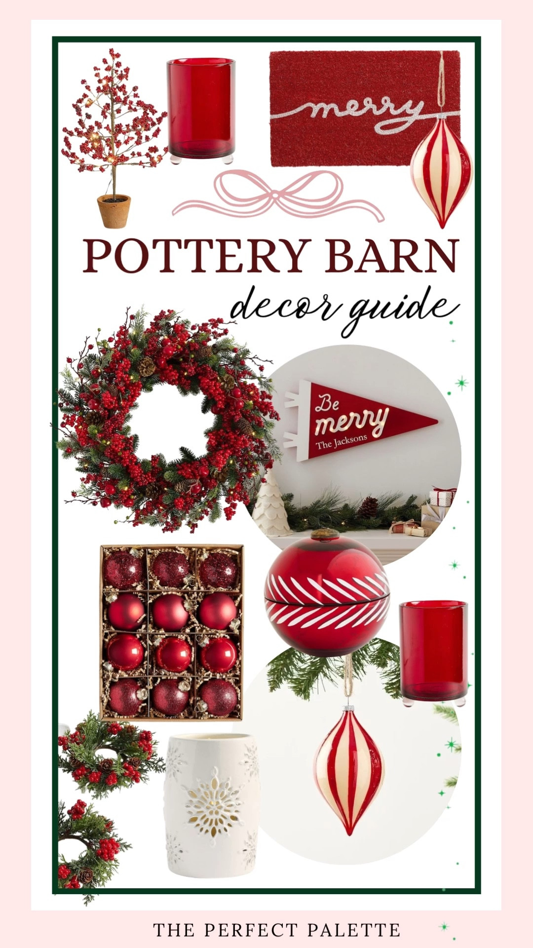 Pottery Christmas Decor, Classic Christmas decor with modern touches, berry-filled wreath, and the cutest “Be Merry” pendant! total must-have for the season. 
//
Pottery Barn, Red Christmas decor, Christmas table, Pottery Barn home, Christmas decor, Christmas tablescape 

Holiday tablescape, Christmas place setting, Holiday place setting, Place setting, Christmas party, Christmas centerpiece, Holiday centerpiece. holiday party. holiday table. 


#LTKHome #LTKFindsUnder100 #LTKHoliday #LTKGiftGuide #LTKSaleAlert #LTKSeasonal