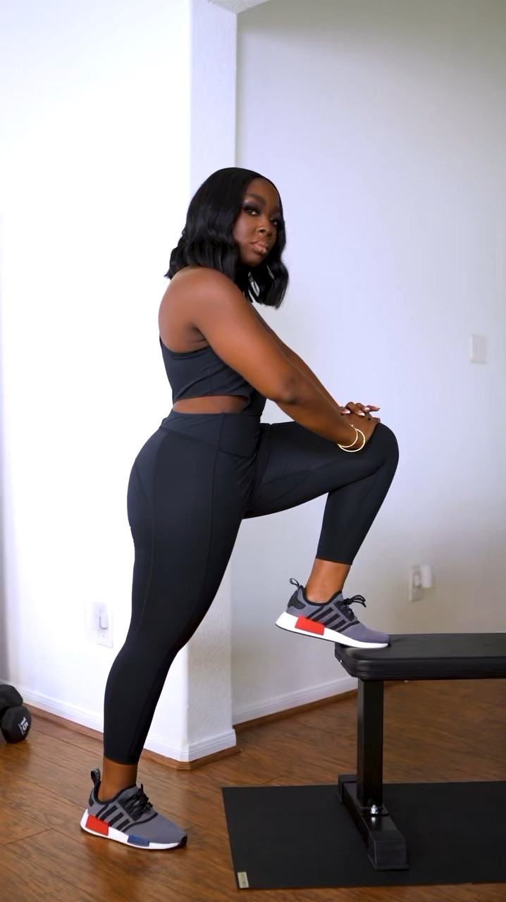 Making my body a PRIORITY has been one of the best decisions I’ve made, over the past 2yrs. I feel stronger and sexier than eva! Wearing a M in this @fpmovement jumpsuit - isn’t it cute?! #workoutset #thickfit #homeworkout

#LTKActive #LTKFitness #LTKBeauty