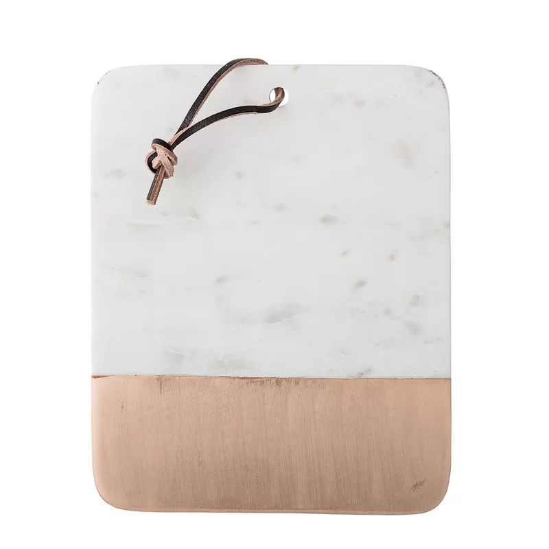 Siena Marble Cutting Board with Leather Strap | Wayfair North America