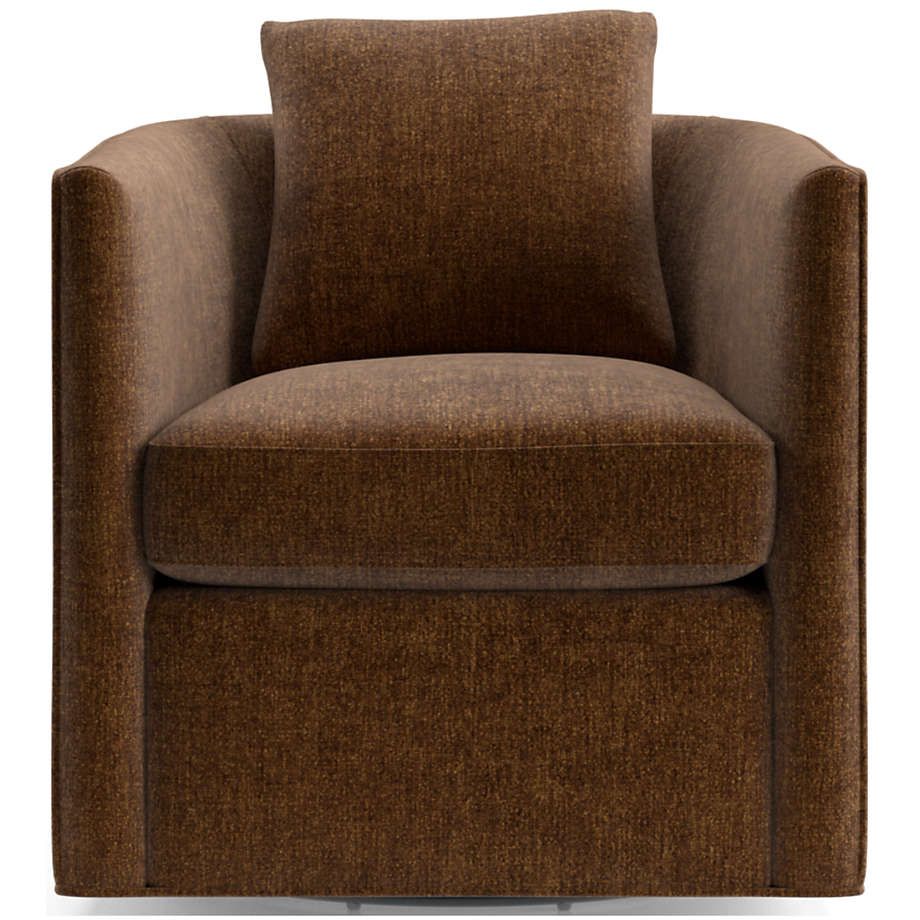 Drew Small Swivel Accent Chair + Reviews | Crate & Barrel | Crate & Barrel