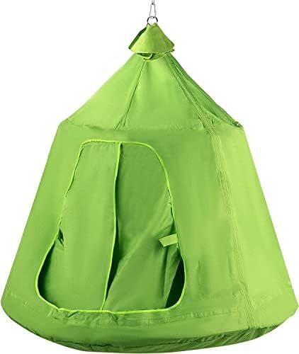 Happybuy Hanging Tree Tent, Max.440lbs Capacity Tree Tent Swing, Hangout Hugglepod with LED Rainb... | Amazon (US)