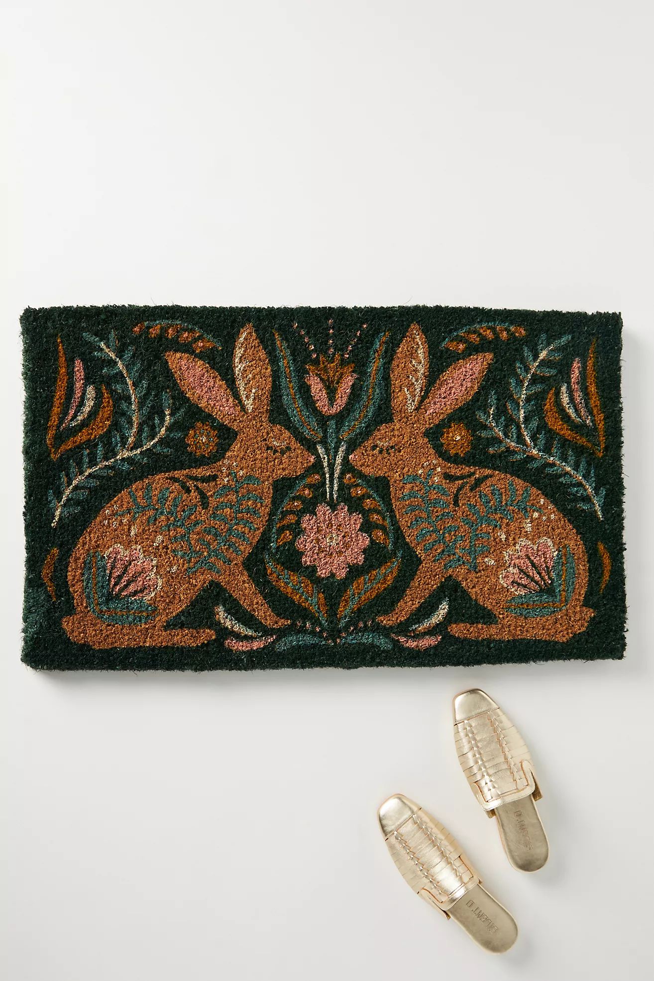 Hare & There Doormat | Anthropologie (US)