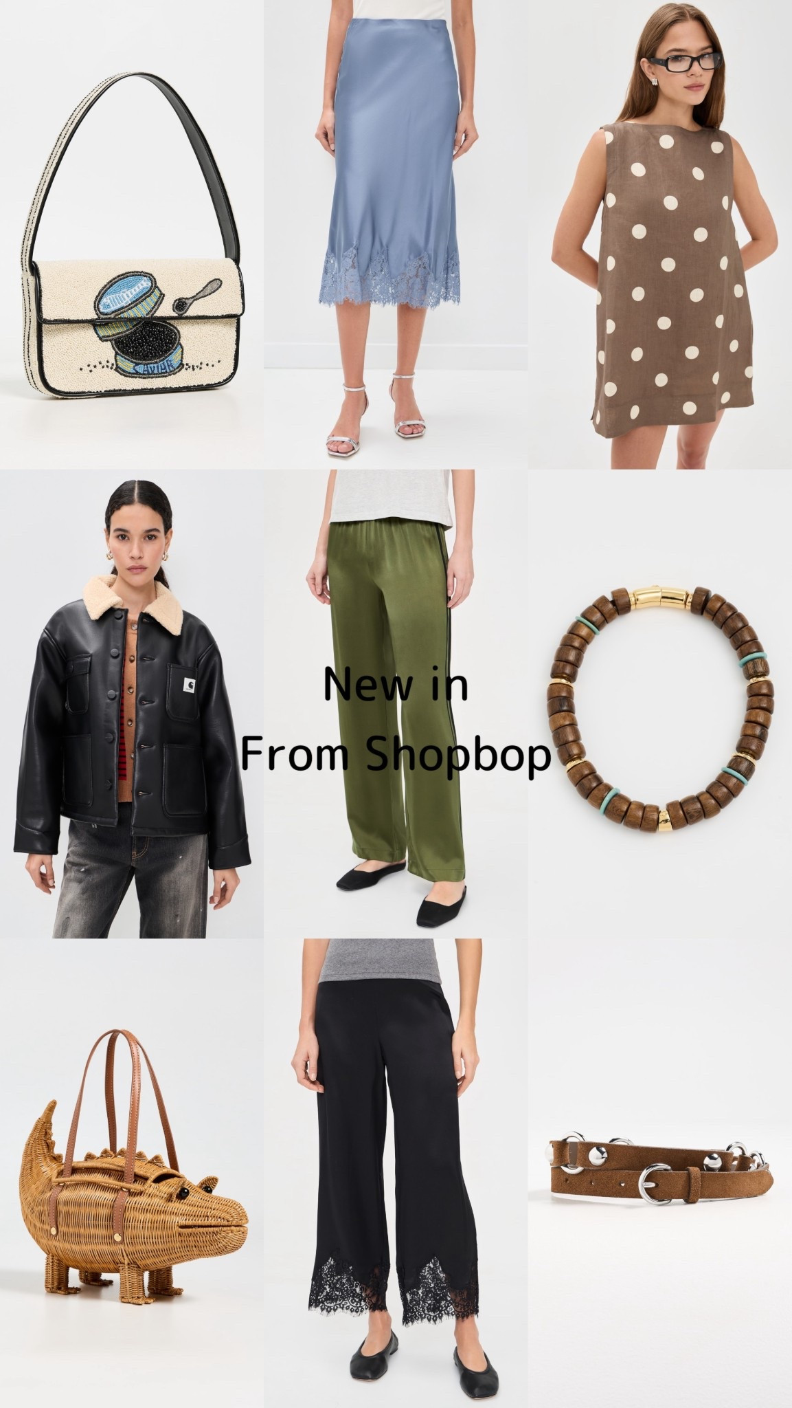 New arrivals from Shopbop. From lace skirts, beaded bags and more. Easy staples to add to your new gear wardrobe 

#LTKU #LTKootd #LTKgrwm