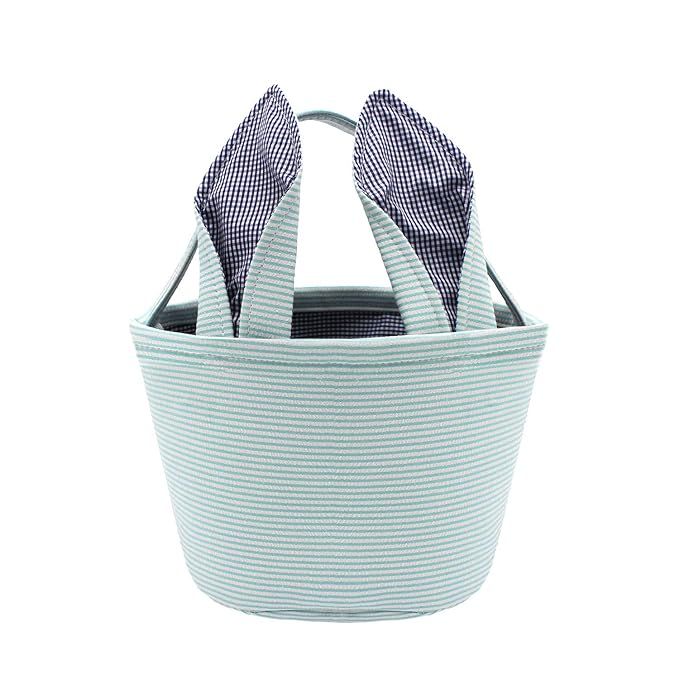 Easter Baskets Easter Bunny Ears Bags - Easter Egg Bunny Bucket for Kids (Blue) | Amazon (US)