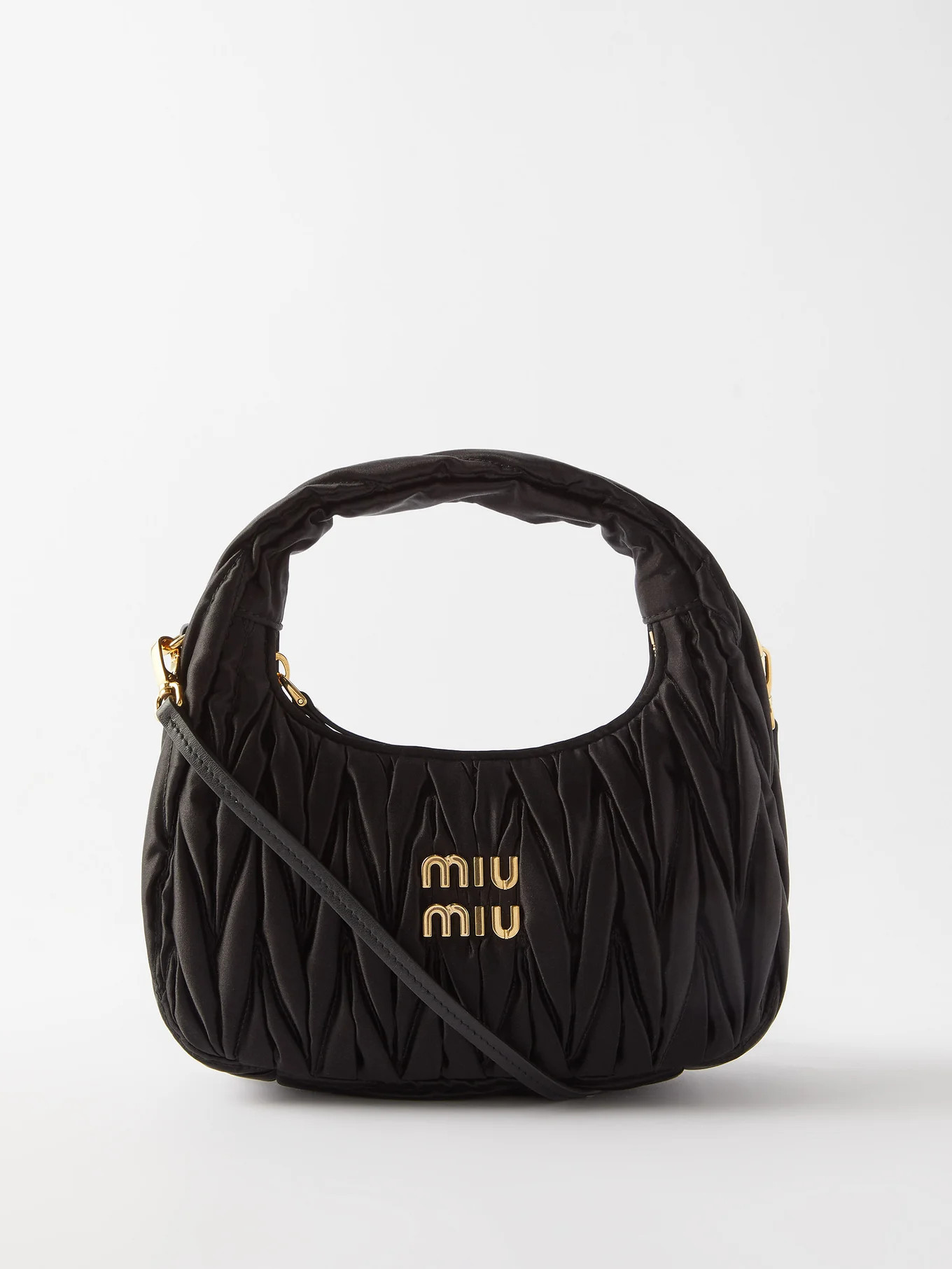 Wander small quilted-satin shoulder bag | Miu Miu | Matches (UK)