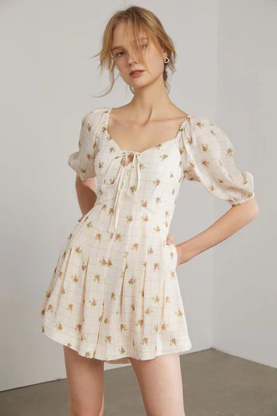 Arielle Floral A-Line Romper | J.ING