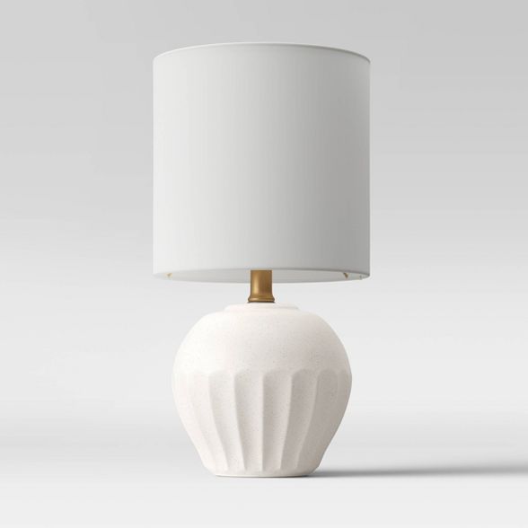 Ceramic Scalloped Accent Lamp White (Includes Energy Efficient Light Bulb) - Opalhouse™ | Target